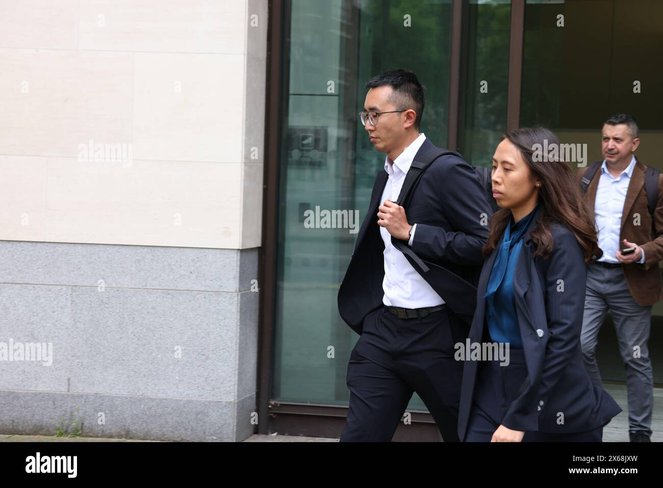 Westminster, Londra, Regno Unito. 13 maggio 2024. Il vicedirettore generale dell'Ufficio economico e commerciale di Hong Kong, WONG Hoi Ling, Amy, ha osservato l'udienza sulla cauzione alla Corte del magistrato di Westminster dopo che tre uomini sono stati accusati ai sensi della legge sulla sicurezza nazionale per assistere il servizio di intelligence di Hong Kong. Crediti: Shing Hei Yip/Alamy Live News Foto Stock