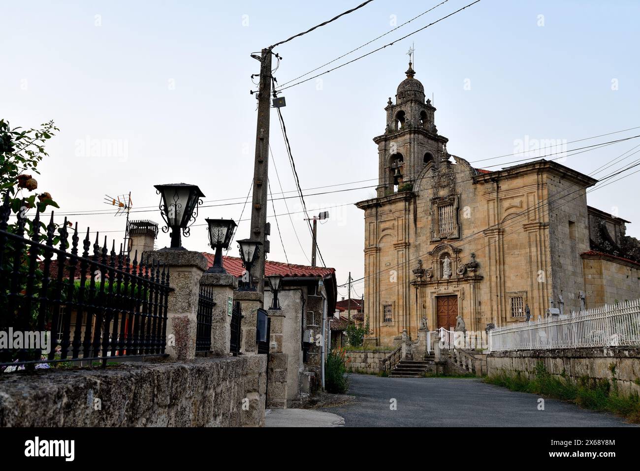 Chiesa di Santa Maria di Melias, Pereiro de Aguiar, Ourense, Spagna Foto Stock