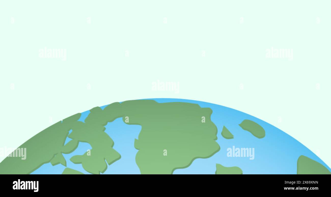 Immagine delle icone di viaggio sul globo Foto Stock