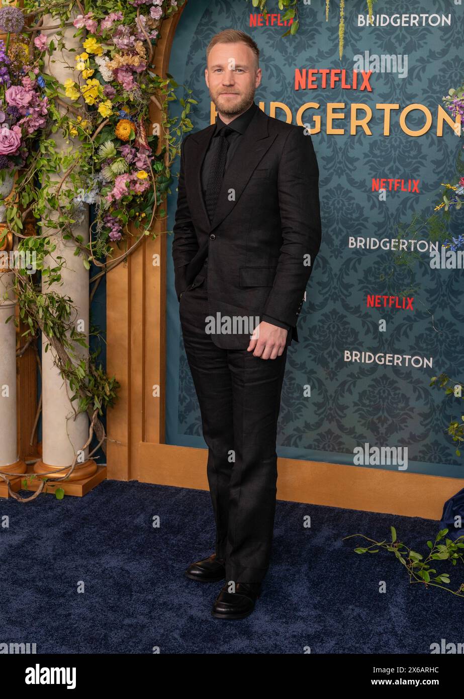 Sam Phillips partecipa alla terza stagione di Netflix Bridgerton alla Alice Tully Hall di New York il 13 maggio 2024 Foto Stock