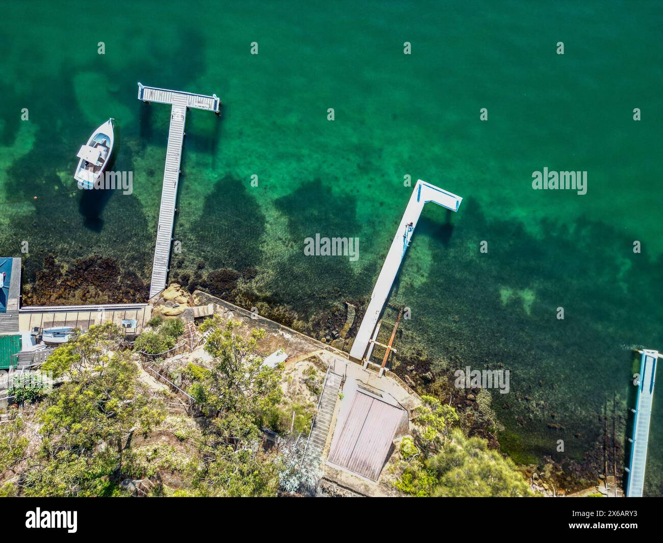 lago dall'alto Foto Stock