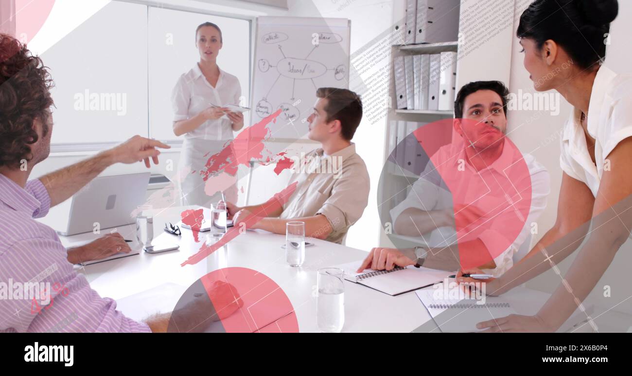 Un grafico aziendale è un'interfaccia che consente alle aziende di accedere e analizzare i dati in modo più efficiente Foto Stock