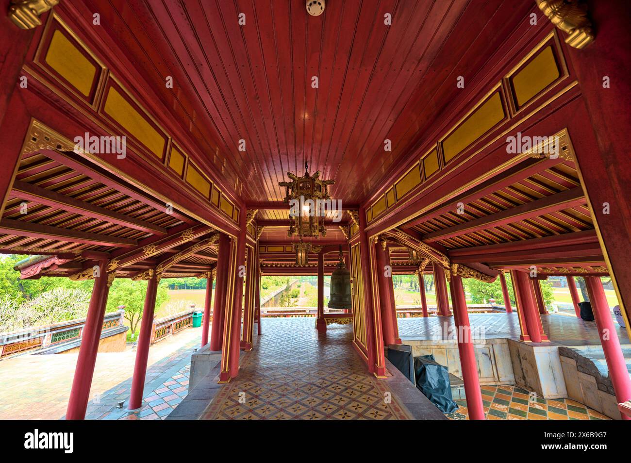 Tempio Imperiale nella Cittadella Imperiale di Hue, Vietnam Foto Stock