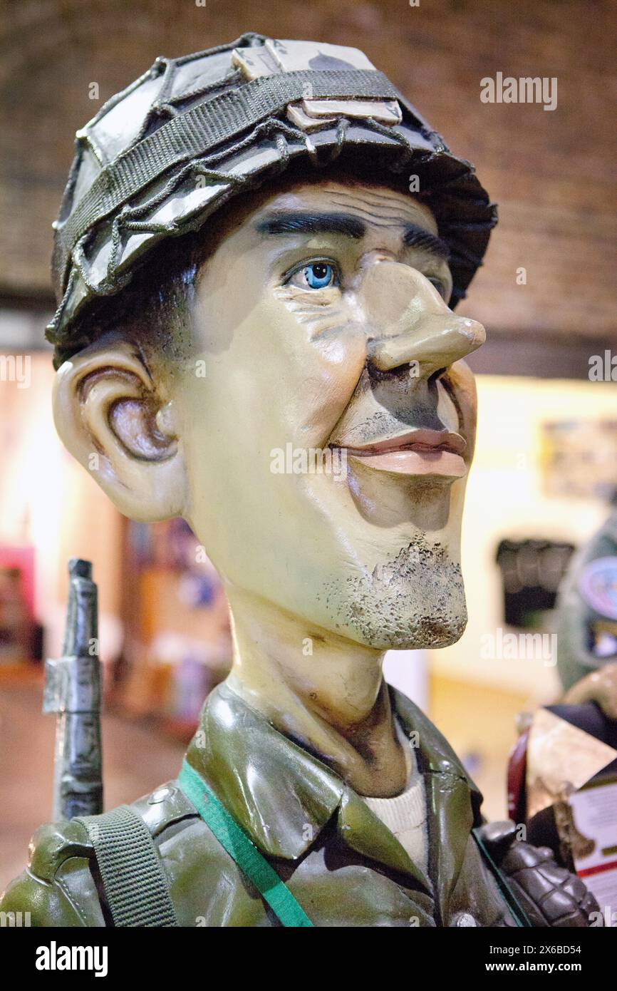 Un manichino di un soldato dell'esercito americano in uniforme Foto Stock