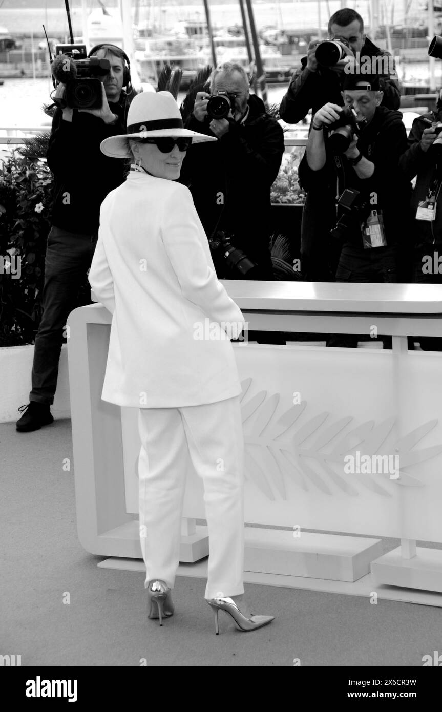 14 maggio, Cannes Meryl Streep partecipa al photocall Palme d’Or d’Honneur in occasione dell’inaugurazione del 77° Festival di Cannes 2024. Foto Stock