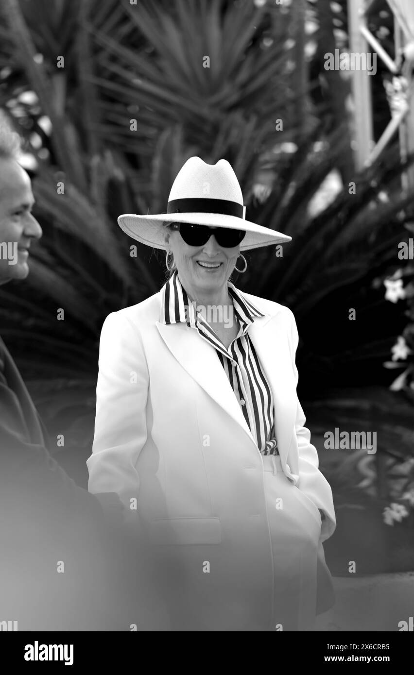 14 maggio, Cannes Meryl Streep partecipa al photocall Palme d’Or d’Honneur in occasione dell’inaugurazione del 77° Festival di Cannes 2024. Foto Stock
