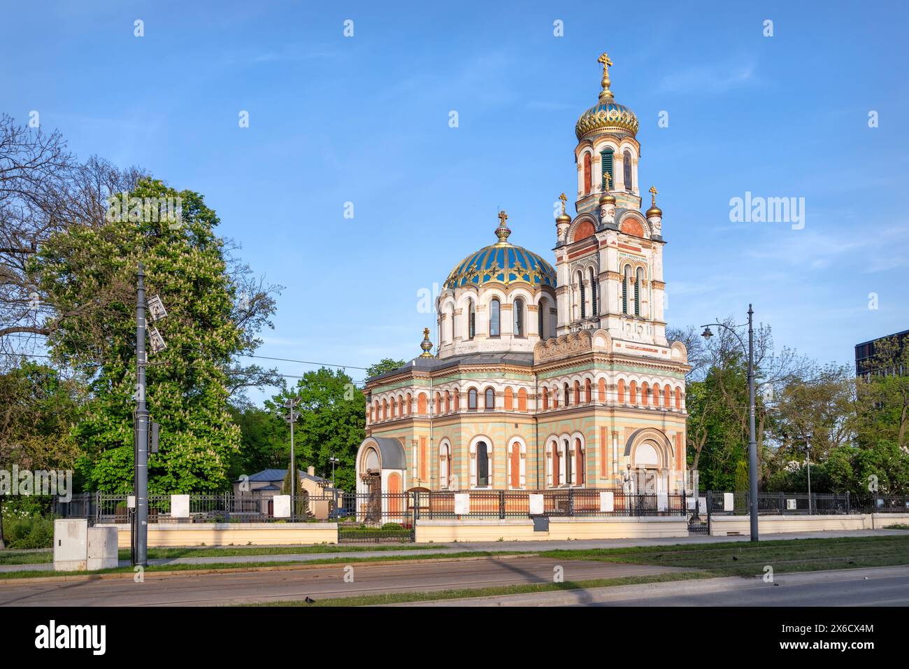 Cattedrale Alexander Nevsky a Lodz, Polonia Foto Stock