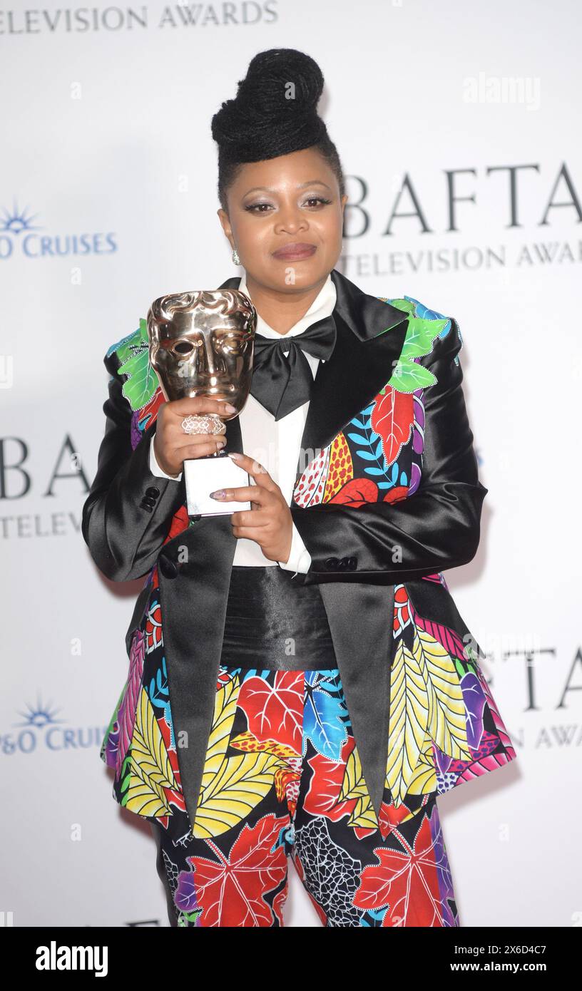 La foto deve essere accreditata ©Alpha Press 078237 12/05/2024 Gbemisola Ikumelo ai BAFTA TV Awards con P&o Cruises 2024 Pressroom a Londra. Foto Stock