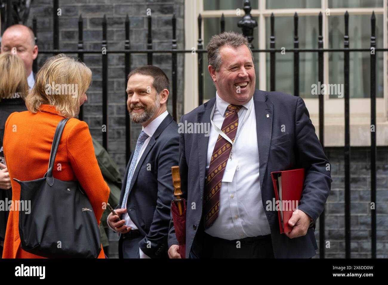 Londra, Regno Unito. 14 maggio 2024. Dalla fattoria alla biforcazione 10 Downing Street, Londra Mark Spencer Farming Minister (a destra) credito: Ian Davidson/Alamy Live News Foto Stock Londra, Regno Unito. 14 maggio 2024. Dalla fattoria alla biforcazione 10 Downing Street, Londra Mark Spencer Farming Minister (a destra) credito: Ian Davidson/Alamy Live News Foto Stock