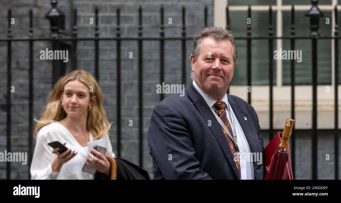 Londra, Regno Unito. 14 maggio 2024. Dalla fattoria alla tavola 10 Downing Street, ministro delle fattorie di Londra, Mark Spencer credito: Ian Davidson/Alamy Live News Foto Stock Londra, Regno Unito. 14 maggio 2024. Dalla fattoria alla tavola 10 Downing Street, ministro delle fattorie di Londra, Mark Spencer credito: Ian Davidson/Alamy Live News Foto Stock
