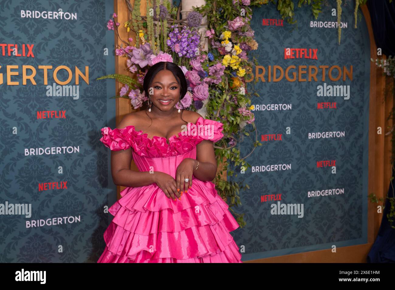 New York, Stati Uniti. 13 maggio 2024. Naturi Naughton parteciperà alla prima mondiale della terza stagione di Netflix 'Bridgerton' all'Alice Tully Hall, Lincoln Center, a New York, New York, USA, il 13 maggio 2024. (Foto di Thenews2/NurPhoto) crediti: NurPhoto SRL/Alamy Live News Foto Stock