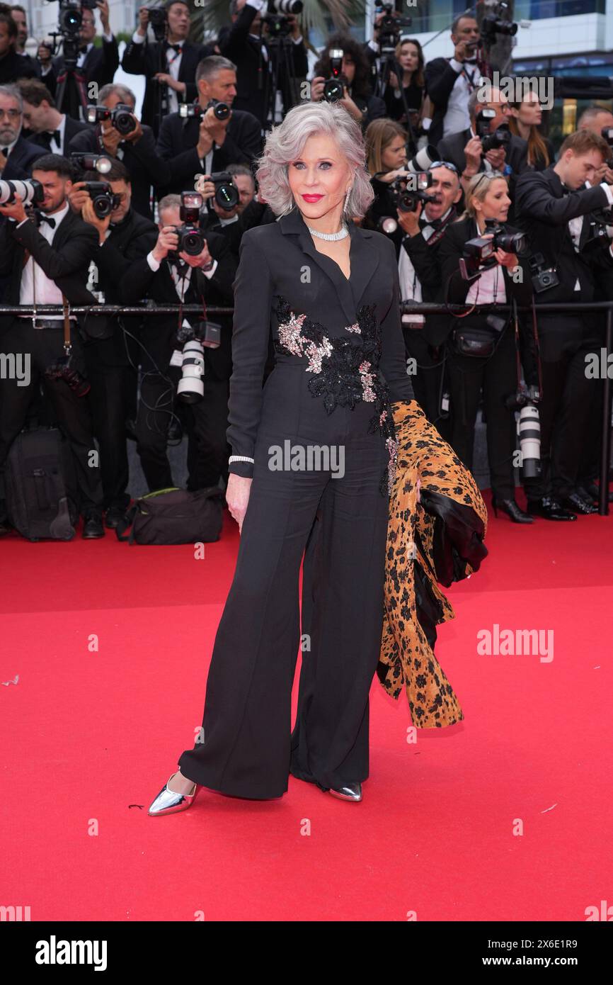 Jane fonda bei der Eroeffnung / Opening vom 77. Cannes Filmfestival mit der Kinopremiere vom Film „The Second Act“ AM 14.05.2024 a Cannes Foto Stock