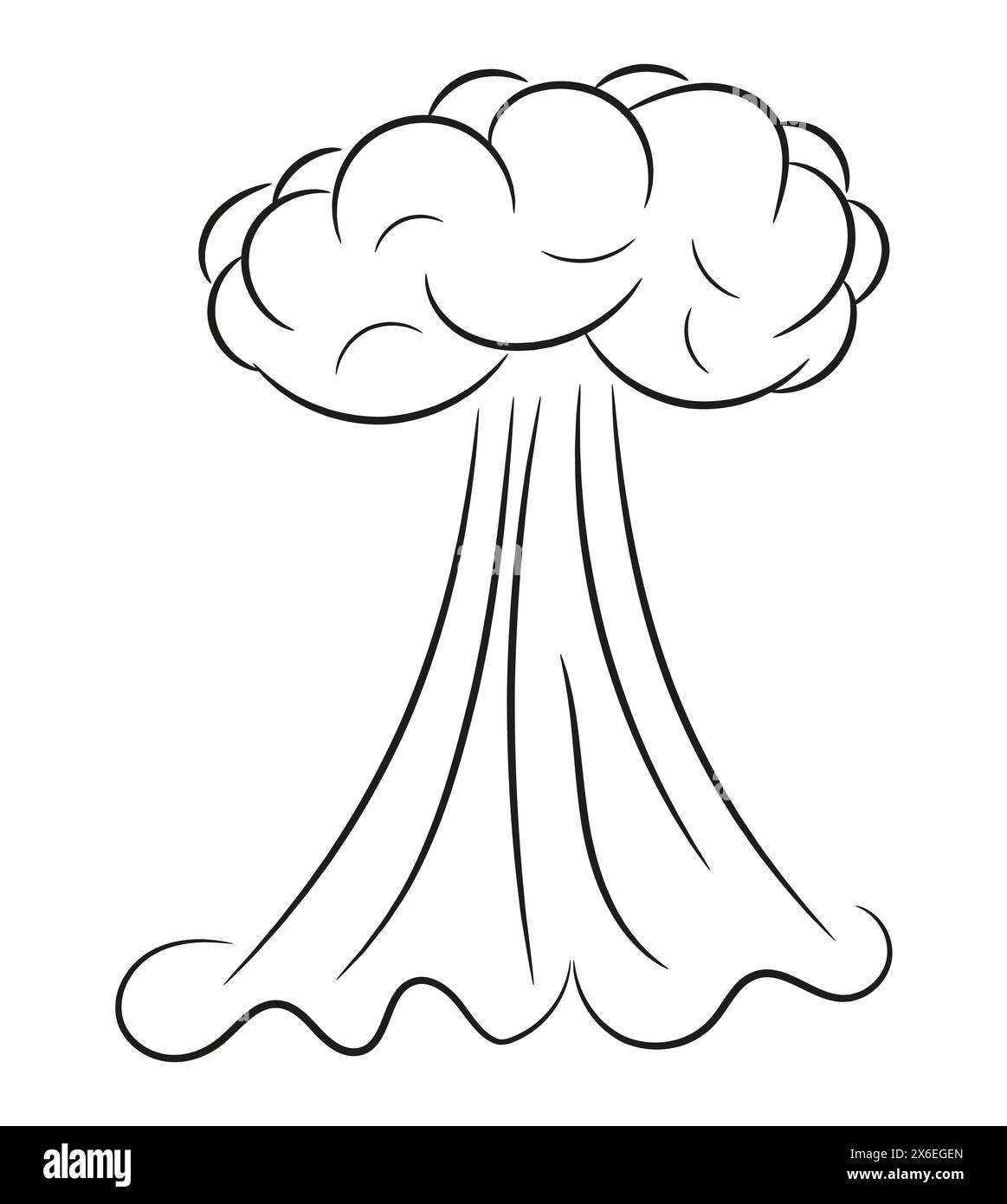 Illustrazione vettoriale dinamica e dinamica con un elemento esplosivo disegnato a mano in stile fumettistico. Illustrazione Vettoriale