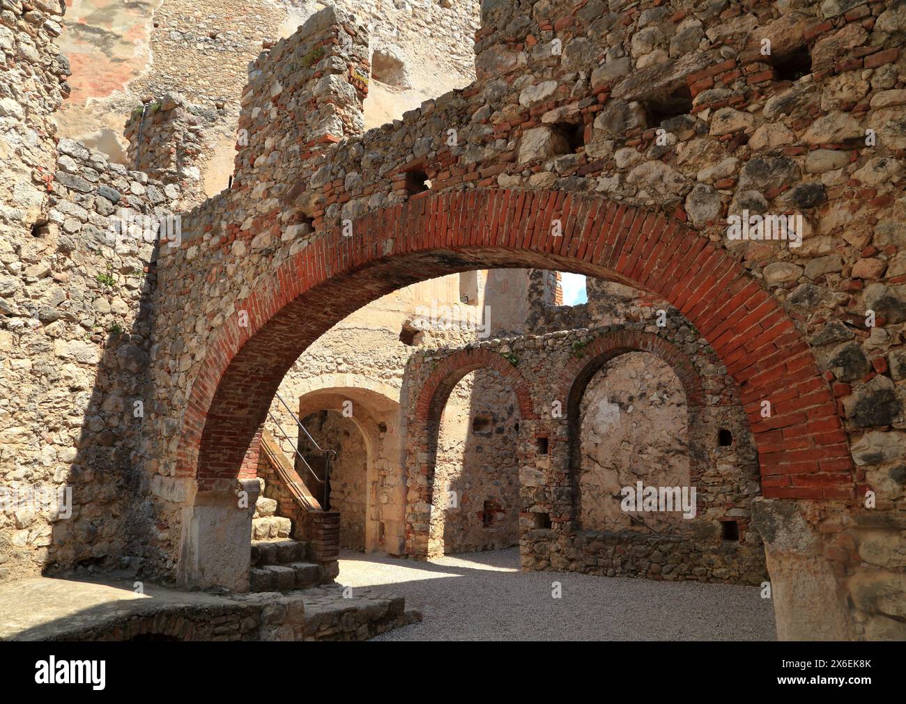 Castello di Avio. Castello di Sabbionara d'Avio, Trentino, Italia. Foto Stock