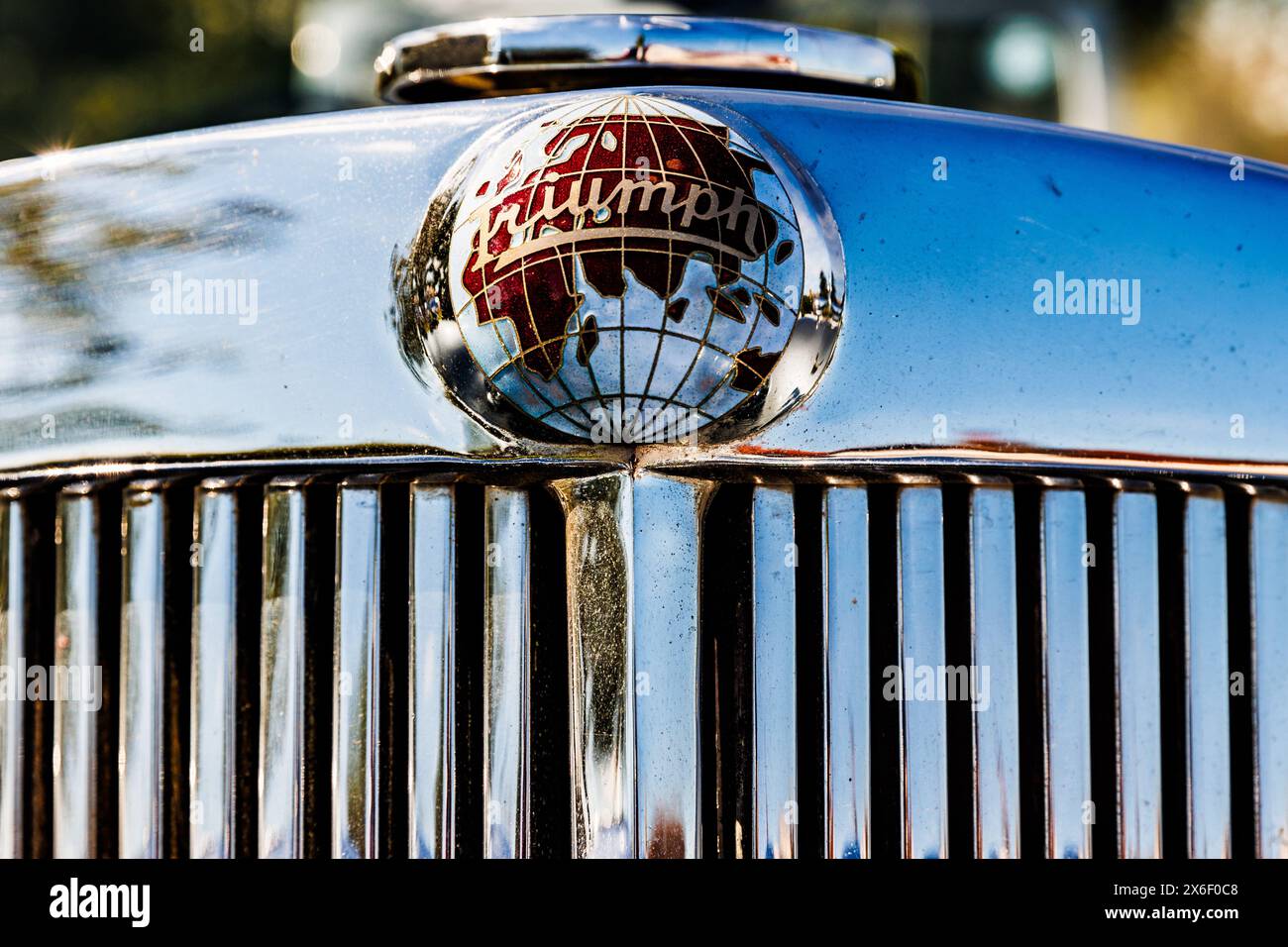 Classic Car Meetup, Hertford Heath, domenica 5 maggio 2024. Foto: David Rowland / One-Image.com Foto Stock