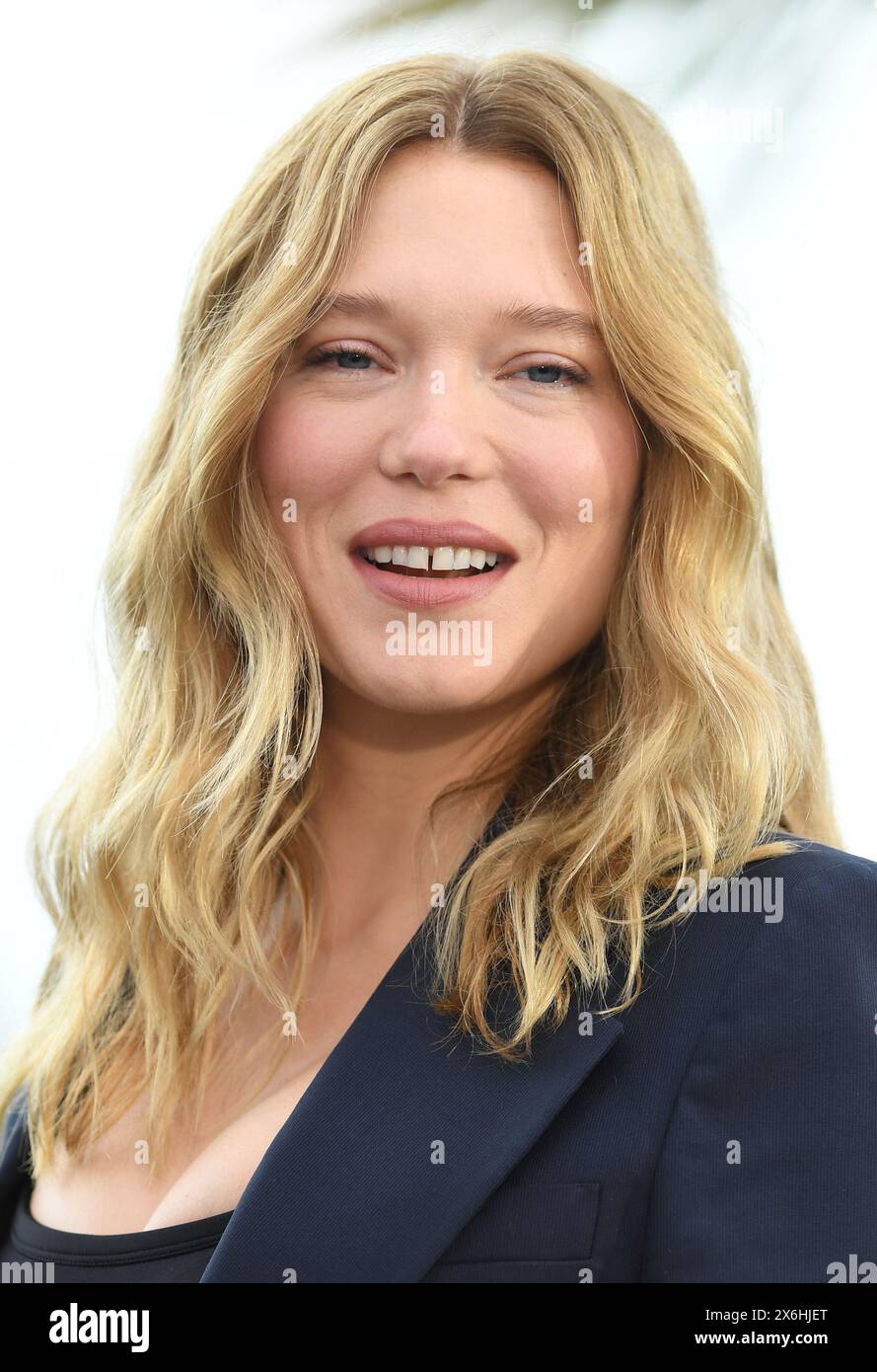 Cannes, Francia. 15 maggio 2024. L'attrice francese Lea Seydoux partecipa alla call fotografica del secondo atto al 77° Festival di Cannes, in Francia, mercoledì 15 maggio 2024. Foto di Rune Hellestad/ credito: UPI/Alamy Live News Foto Stock