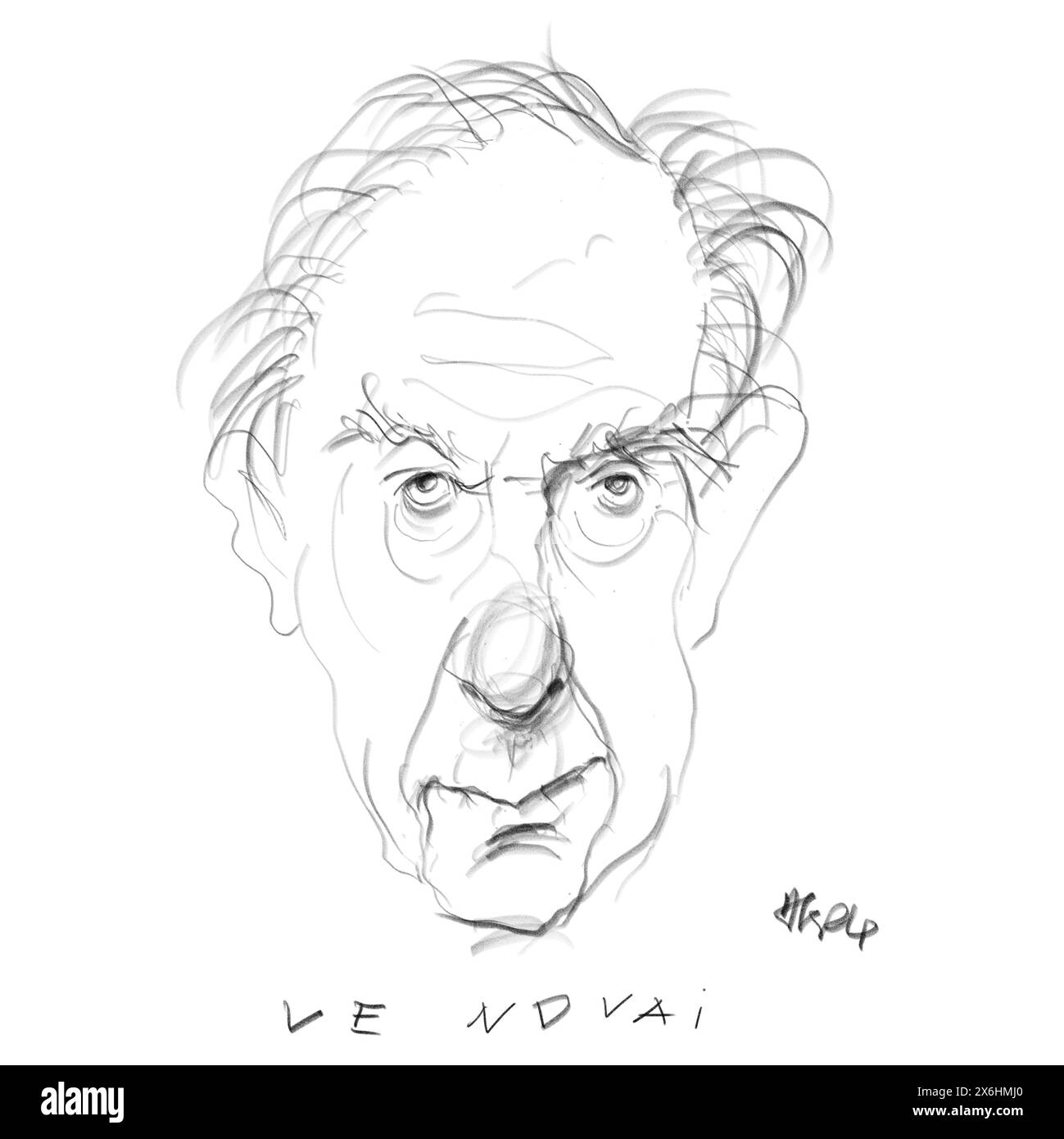 Ritratto dell'autore Lendvai Foto Stock