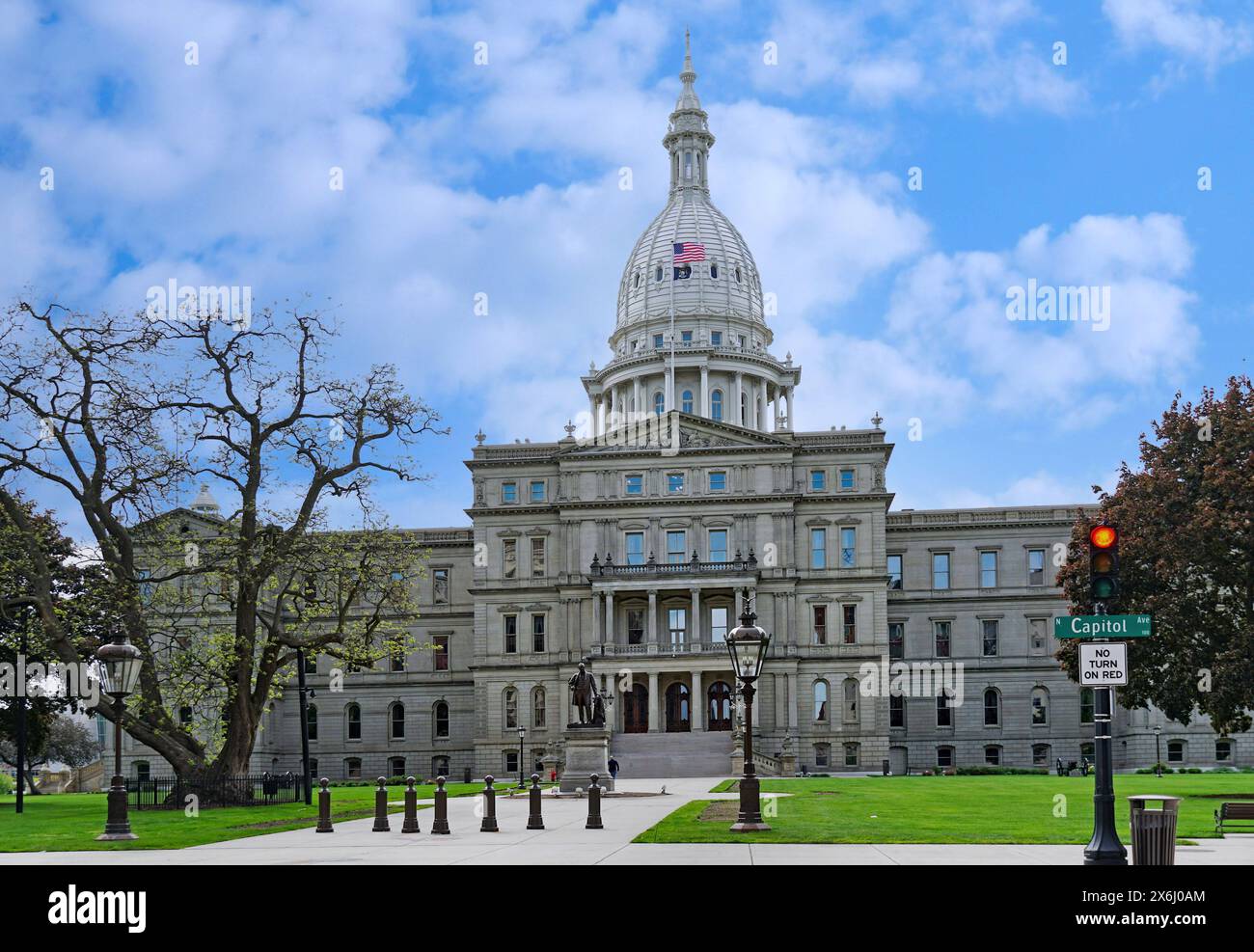 Edificio governativo dello stato del Michigan Foto Stock