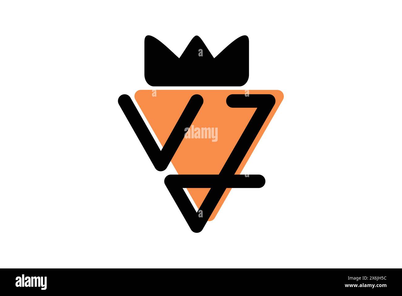 Icona del logo Letter VJ elementi del modello di design per la tua azienda. Adatto per un logotipo aziendale Illustrazione Vettoriale