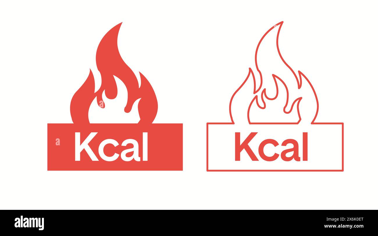 Set di icone calorie bruciate. Elemento semplice di alta qualità in diversi stili della collezione fitness Icon. Illustrazione Vettoriale