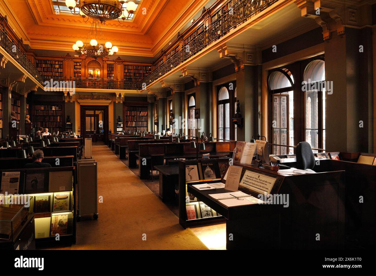 National Art Library presso il Victoria and Albert Museum, 1-5 Exhibition Rd, Londra, Inghilterra, Regno Unito Foto Stock