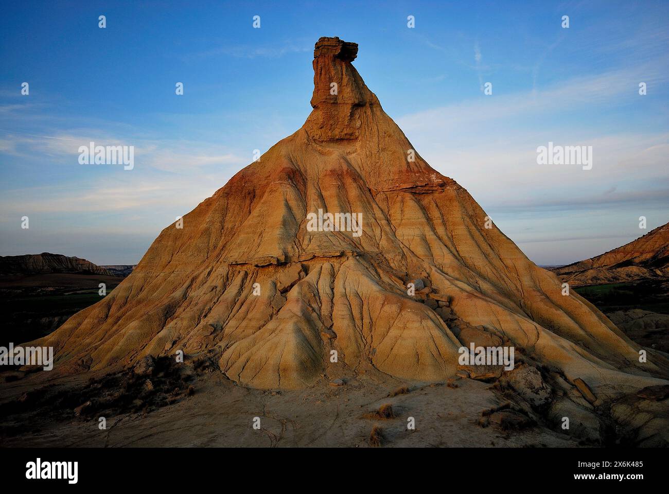 Castildetierra. Bardenas Reales, Navarra, Spagna Foto Stock