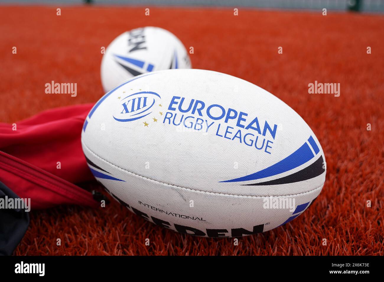 Palloni da rugby a 13 europei Foto Stock
