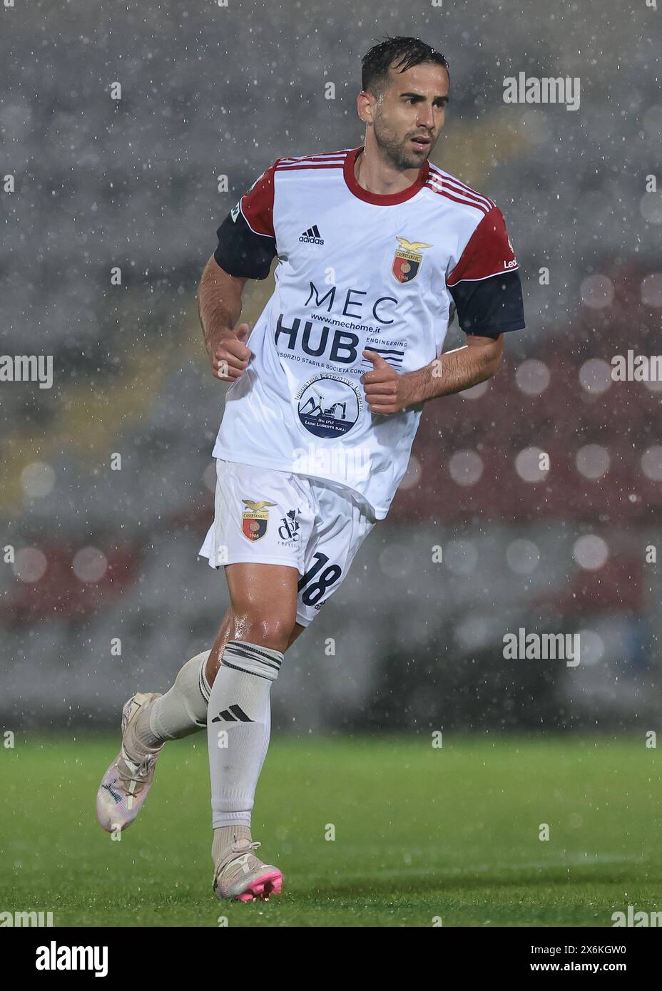 Torino, Italia. 14 maggio 2024. Francesco Deli della Casertana FC durante la partita di serie C allo Stadio Giuseppe Moccagatta - Alessandria, Torino. Il credito per immagini dovrebbe essere: Jonathan Moscrop/Sportimage Credit: Sportimage Ltd/Alamy Live News Foto Stock