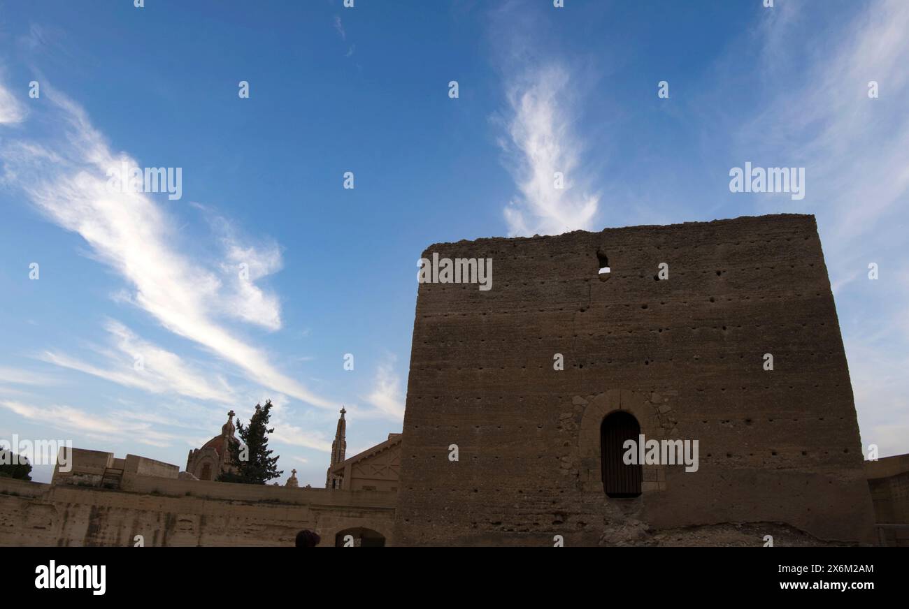 Le rovine del Castello di Mola, Novelda Foto Stock