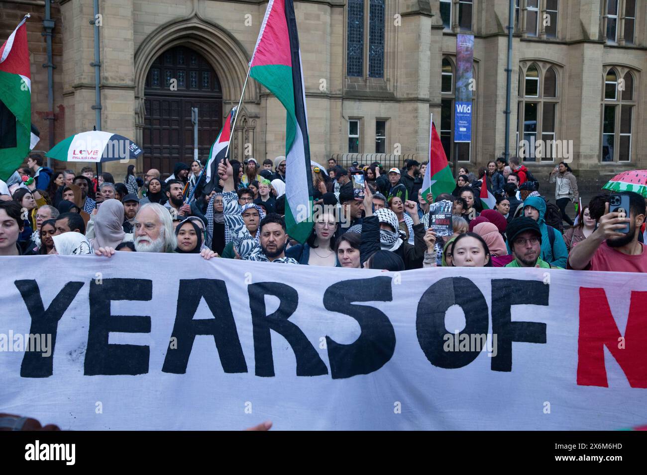 Freedom for Palestine March, Manchester, 15-05-24 Foto Stock