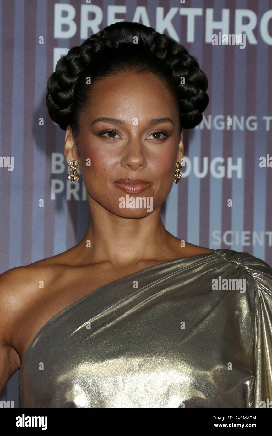 10° Annual Breakthrough Prize Ceremony presso l'Academy Museum of Motion Pictures il 13 aprile 2024 a Los Angeles, CA con: Alicia Keys dove: Los Angeles, California, Stati Uniti quando: 13 aprile 2024 credito: Nicky Nelson/WENN Foto Stock