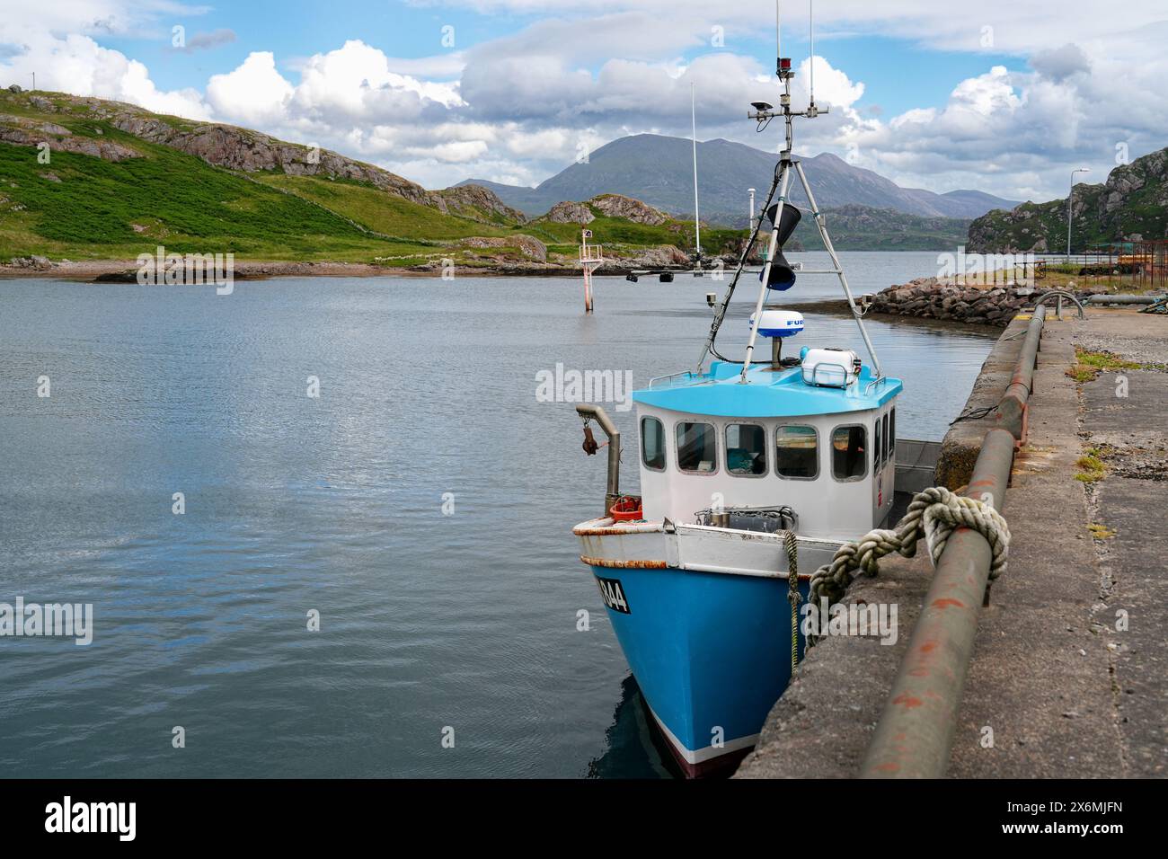 Gran Bretagna, Scozia, Highlands nord-occidentali, porto di Kinlochbervie Foto Stock