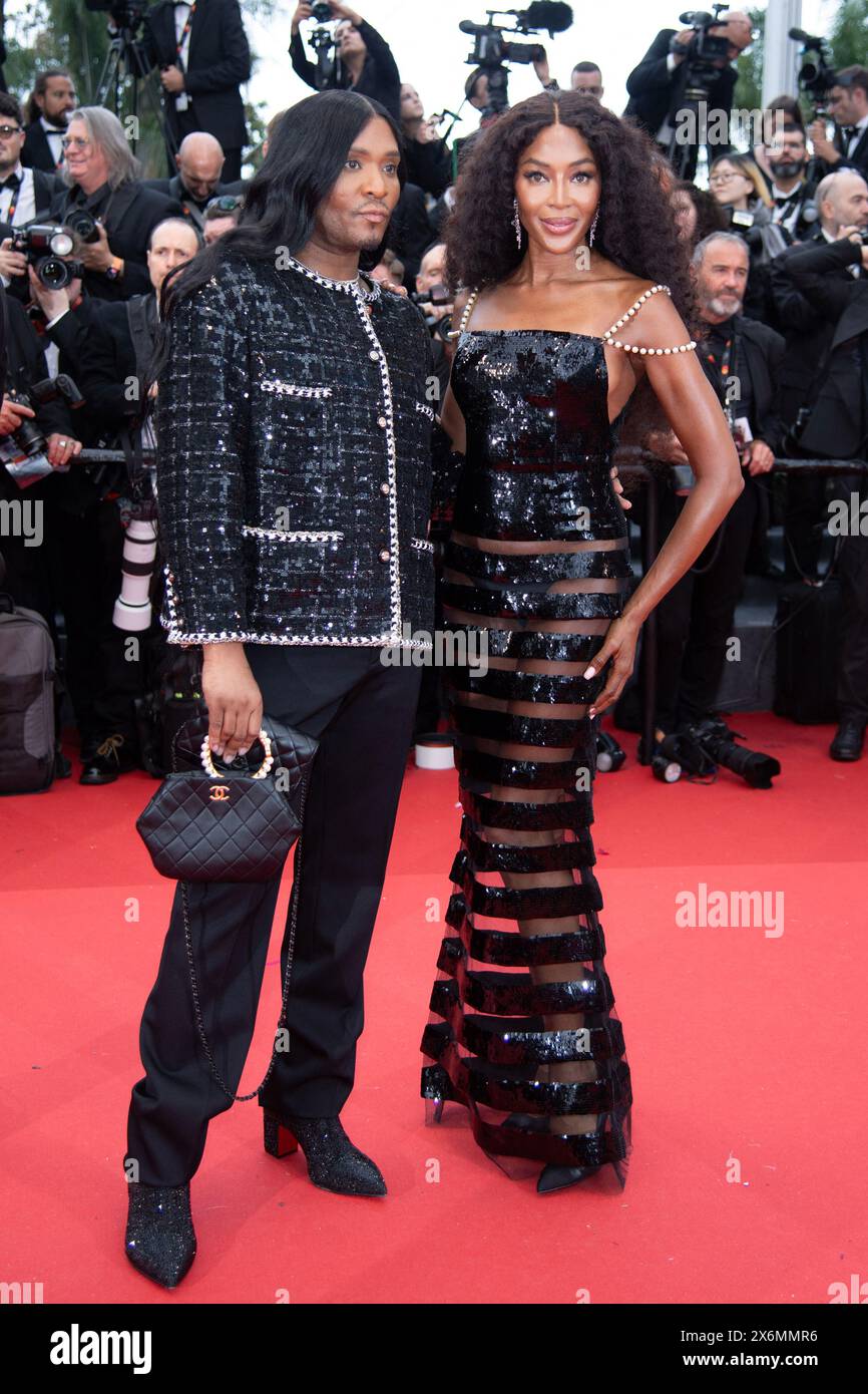 Cannes, Francia. 15 maggio 2024. Naomi Campbell e Law Roach partecipano alla Furiosa: A Mad Max Saga (Furiosa: Une Saga Mad Max) come parte del 77° Festival Internazionale di Cannes a Cannes, in Francia, il 15 maggio 2024. Foto di Aurore Marechal/ABACAPRESS. COM credito: Abaca Press/Alamy Live News Foto Stock