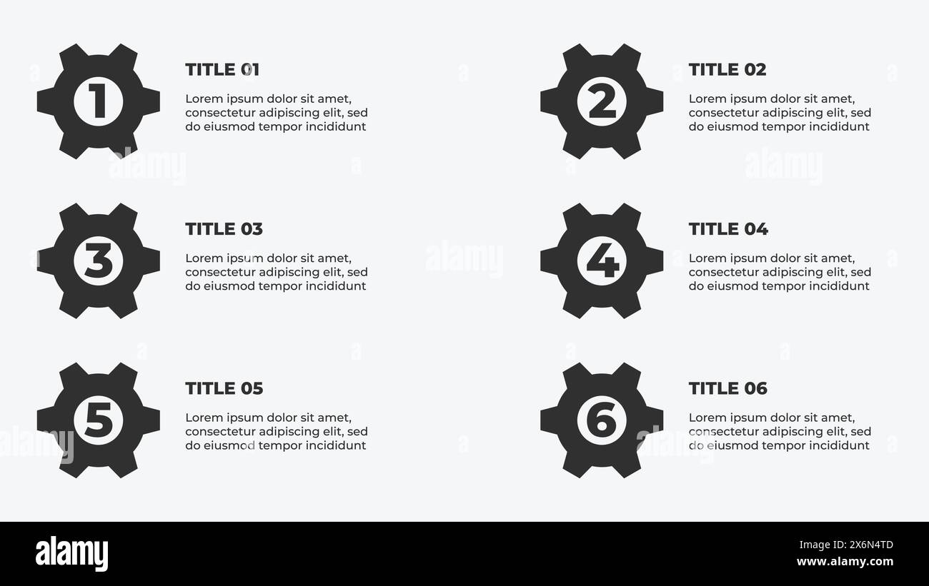 Modello infografico creativo. Flusso di lavoro grafico dei processi aziendali . Modello di diapositiva della presentazione aziendale per la presentazione. Illustrazione Vettoriale