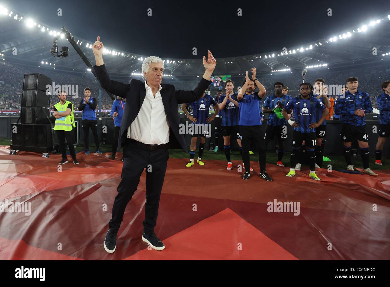 Roma, Italia 15.05.2024: In azione durante la COPPA ITALIA 2023-2024, Coppa Italia Frecciarossa, partita di calcio Atalanta Bergamasca vs FC Juventus ad Oly Foto Stock