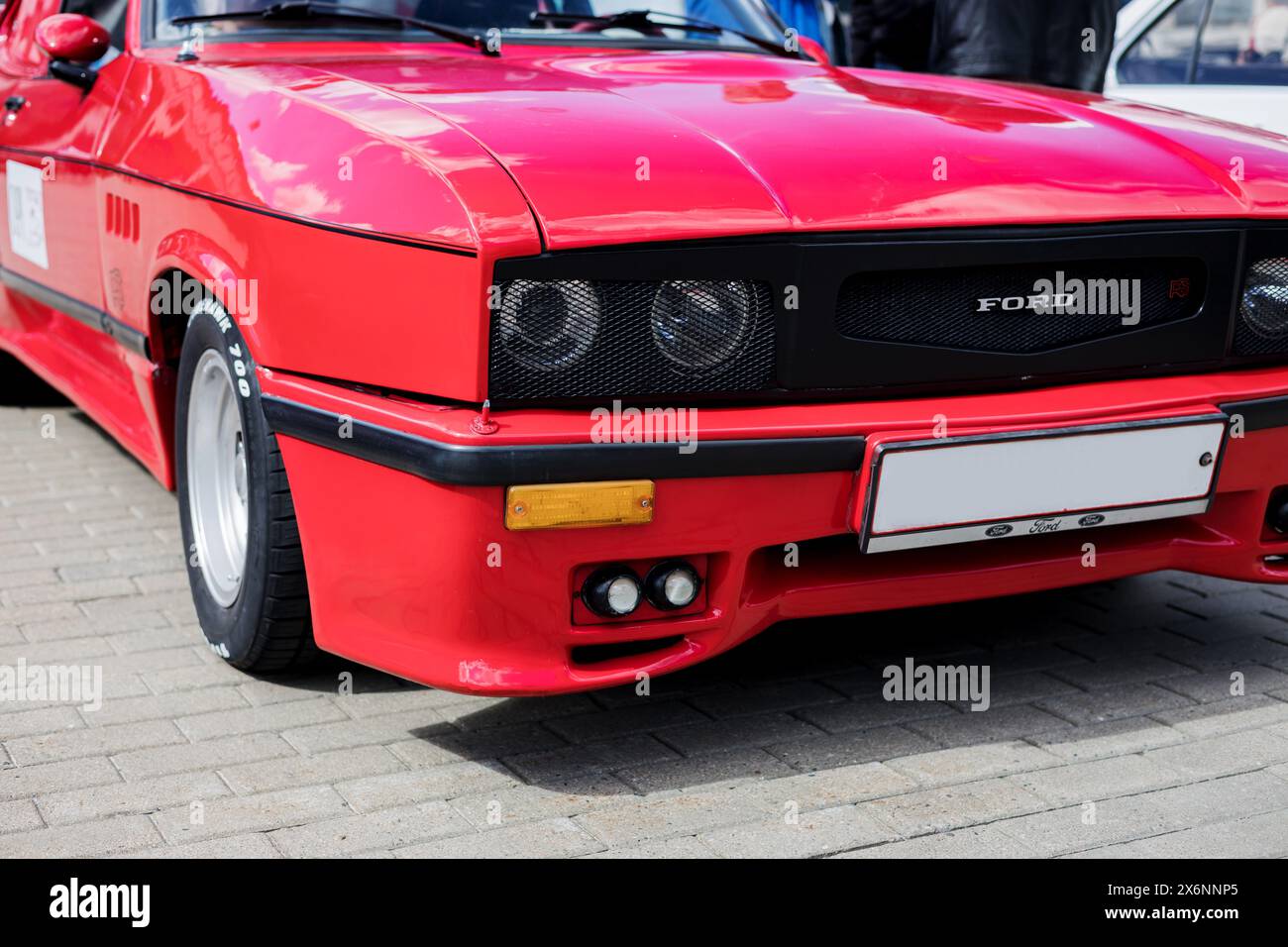 Minsk, Bielorussia, 16 maggio 2024 - Red Vintage american car - Ford Capri RS 200 GT Foto Stock