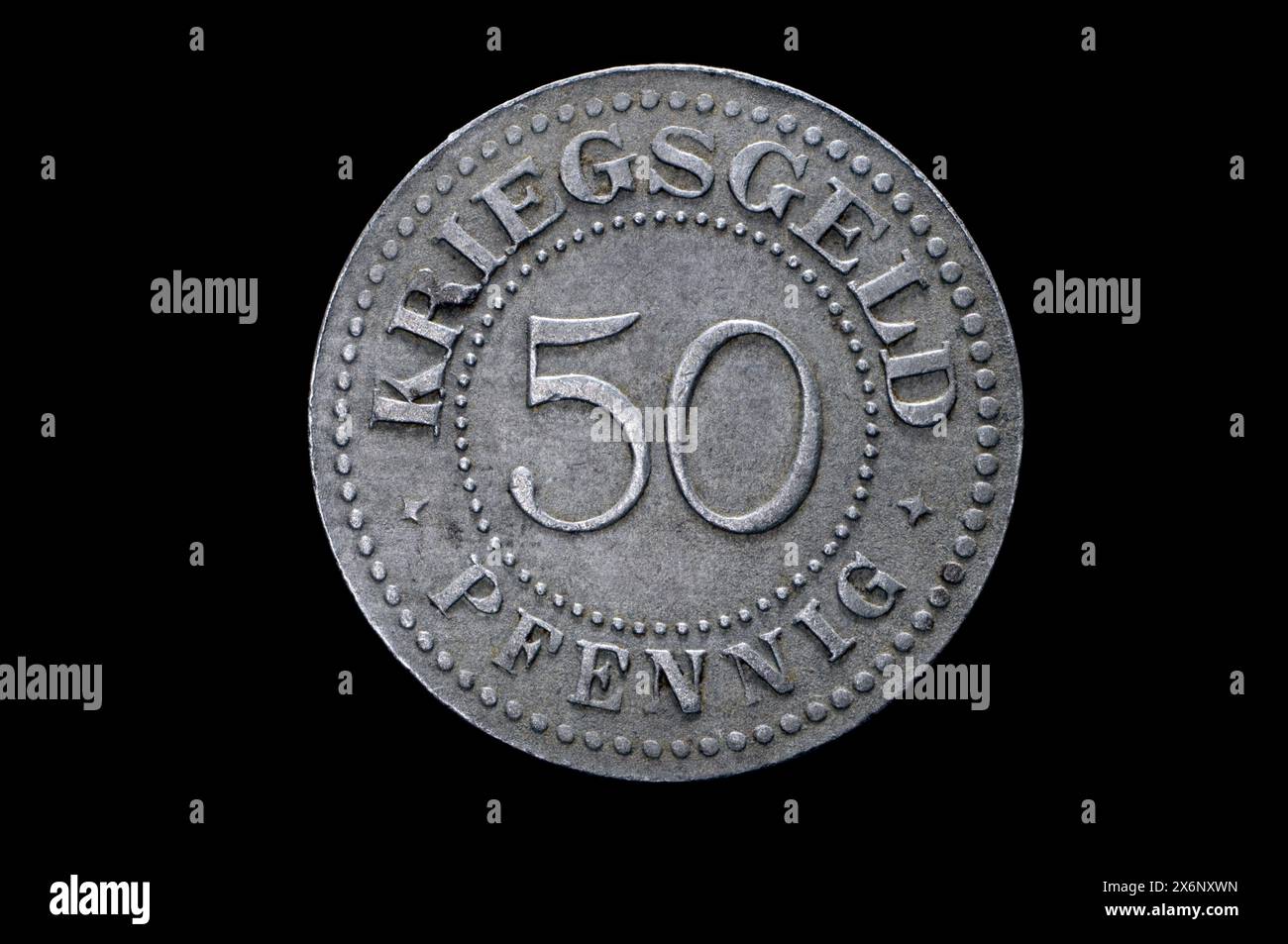 Solingen 50 Pfennig Kriegsgeld 1917 Foto Stock