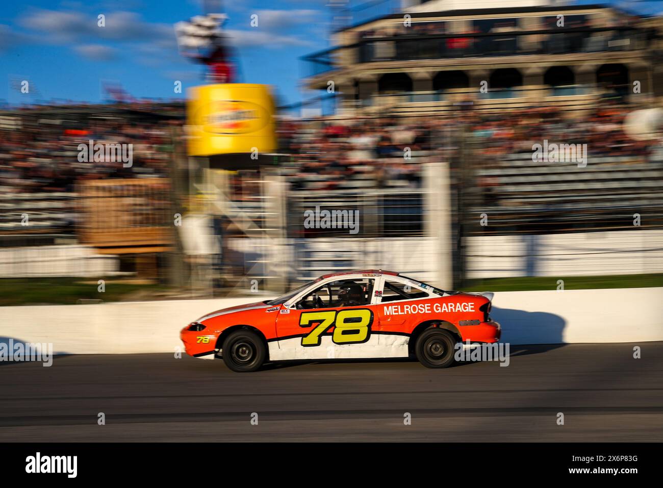 Delaware, Canada. 10 maggio 2024, il Delaware Speedway apre le porte per la 72a stagione. Justin Collver (78) di Lucan Ontar Foto Stock