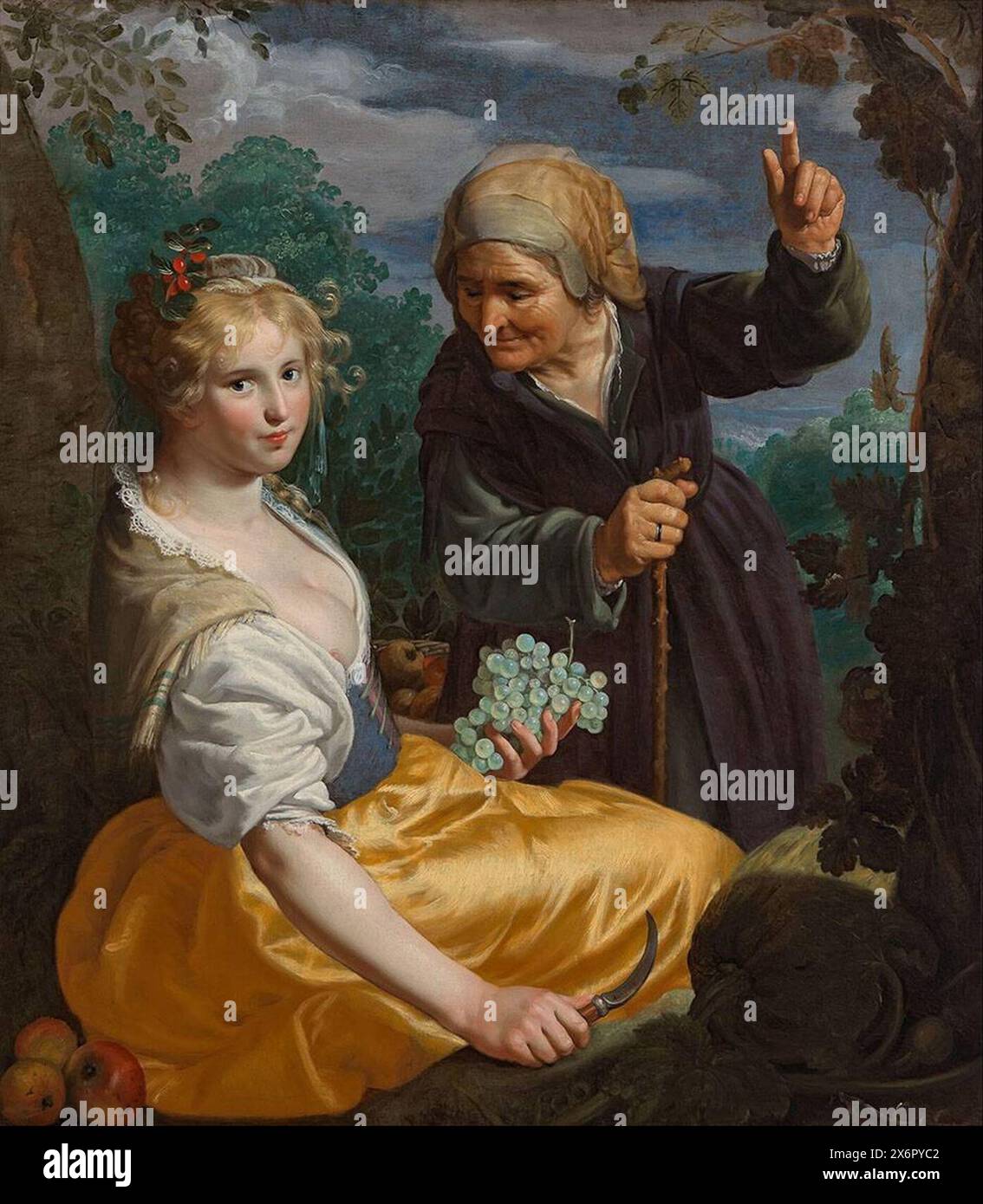 Vertumnus e Pomona, 1630 (Museo Boijmans Van Beuningen, Rotterdam). Paulus Moreelse Foto Stock