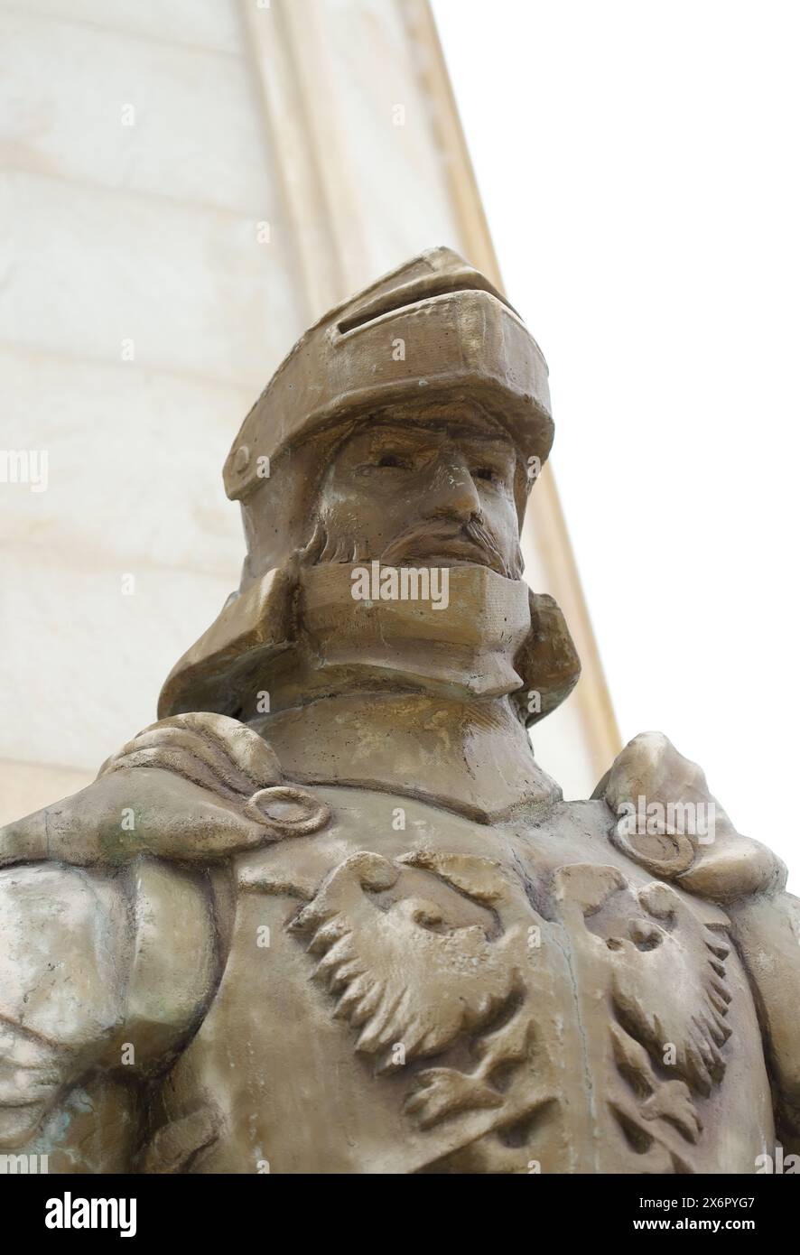 Statua sul Monumento al Principe Lazar, Krusevac - Serbia Foto Stock