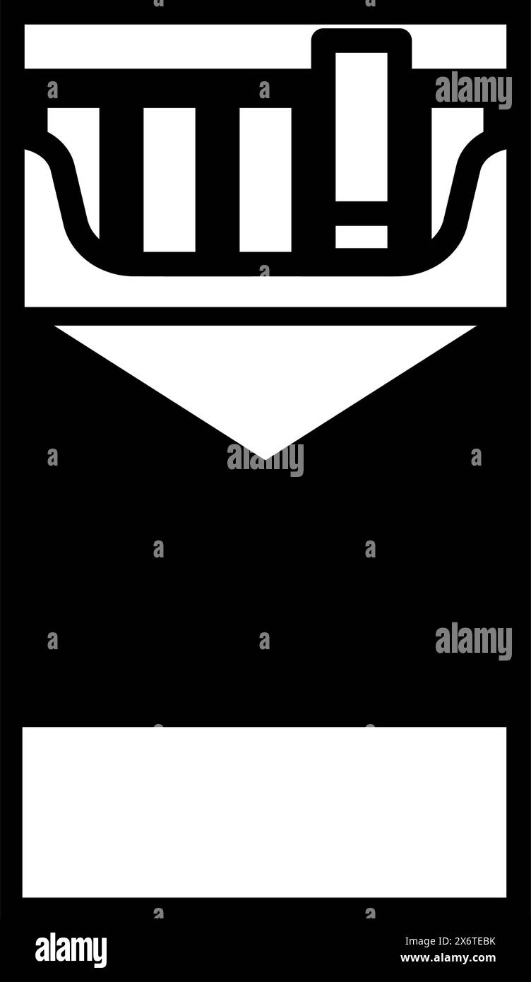 Confezione aperta di sigarette icona, fumare e tabacco concetto Illustrazione Vettoriale