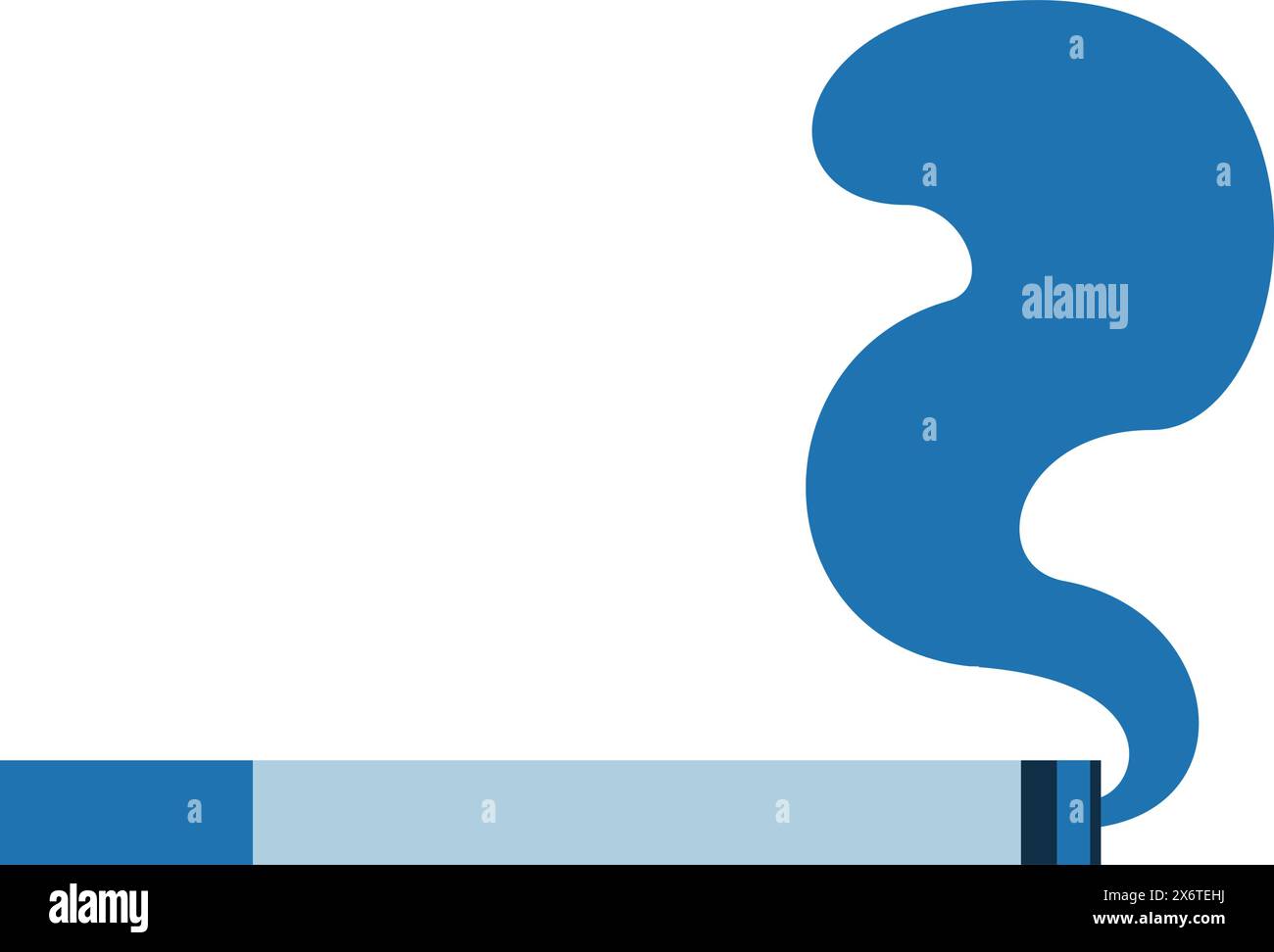 Concetto di sigaretta, tabacco e fumo, icona isolata Illustrazione Vettoriale