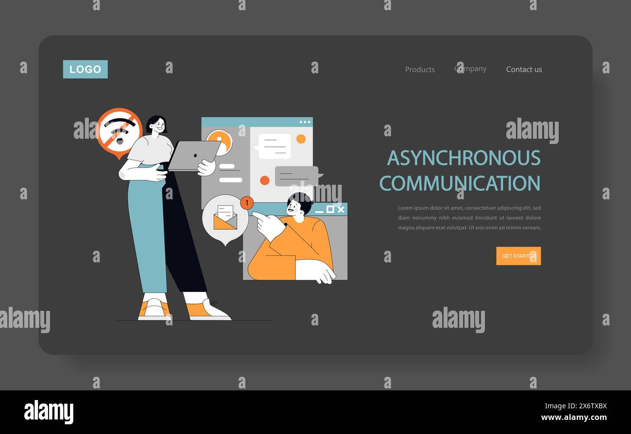 I modelli di lavoro ibridi consentono una gestione efficiente del tempo con una pianificazione flessibile in un ambiente di lavoro digitalizzato che combina illustrazioni vettoriali professionali e personali Illustrazione Vettoriale