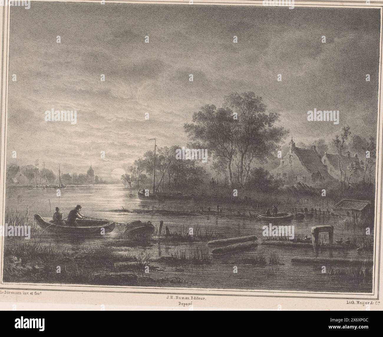 Ancora Di Legno Variopinta Delle Barche A Remi Al Pilastro Fotografia - Foto 2