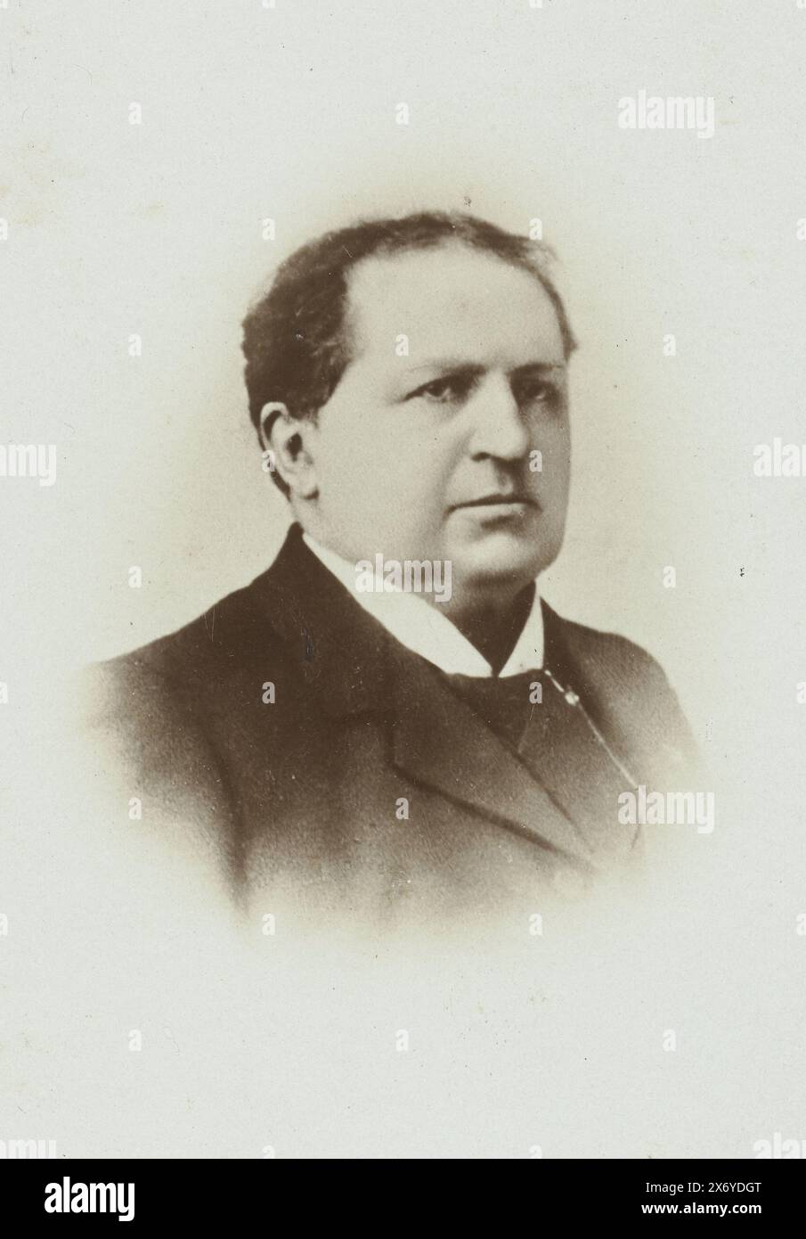 Ritratto del Dr. Abraham Kuyper, fotografia, anonimo, Paesi Bassi, 1880 - 1920, carta, altezza, 140 mm x larghezza, 90 mm Foto Stock