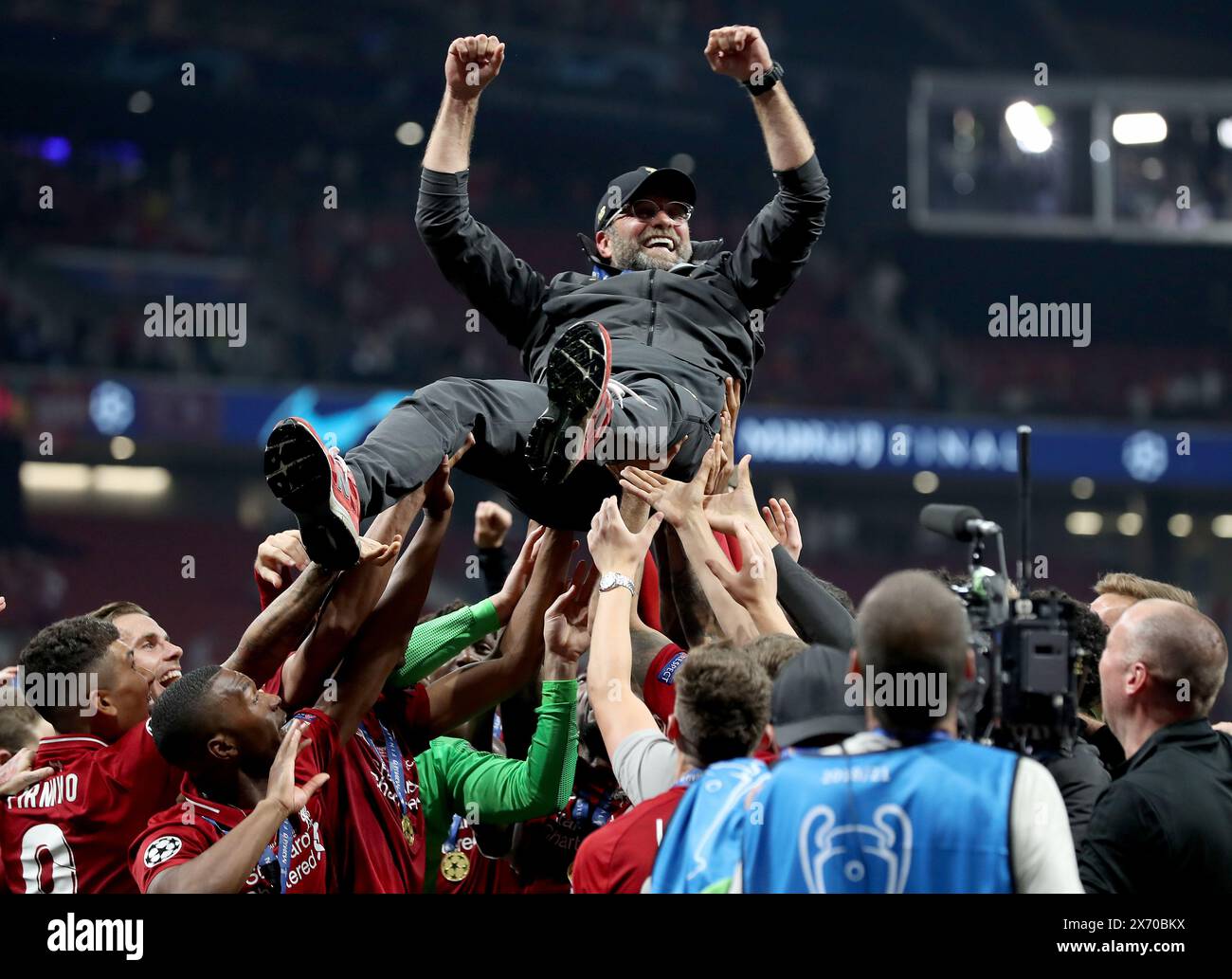 Foto del file del 01/06/19 di Jurgen Klopp. Jurgen Klopp farà scendere il sipario su uno dei regni manageriali di maggior successo del Liverpool contro i Wolves ad Anfield domenica. Il tedesco ha vinto otto importanti onorificenze tra cui la Premier League e la Champions League con il club. Data di pubblicazione: Venerdì 17 maggio 2024. Foto Stock