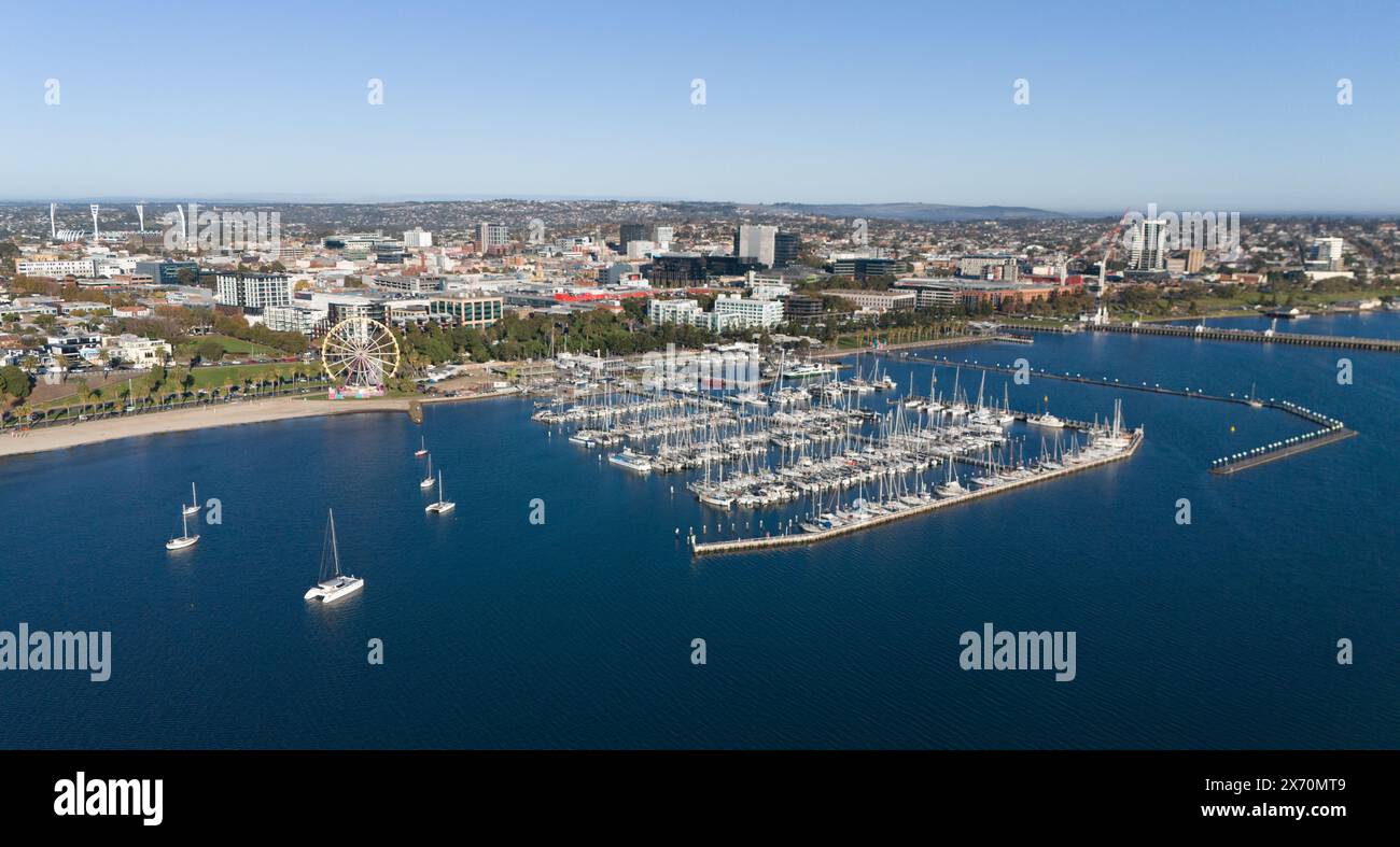 Geelong, Australia. La città regionale del lungomare di Geelong. Foto Stock