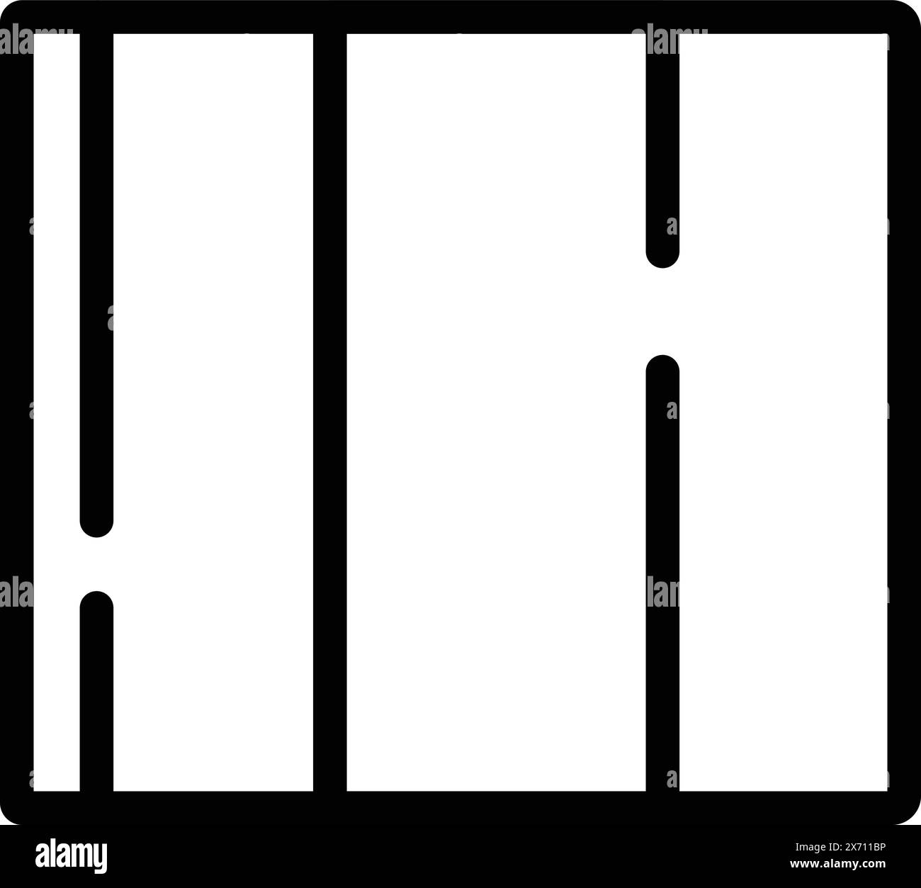 Vettore di contorno icona bandiera nazionale belga. Cultura tradizionale belga. Simbolo della storia del paese Illustrazione Vettoriale