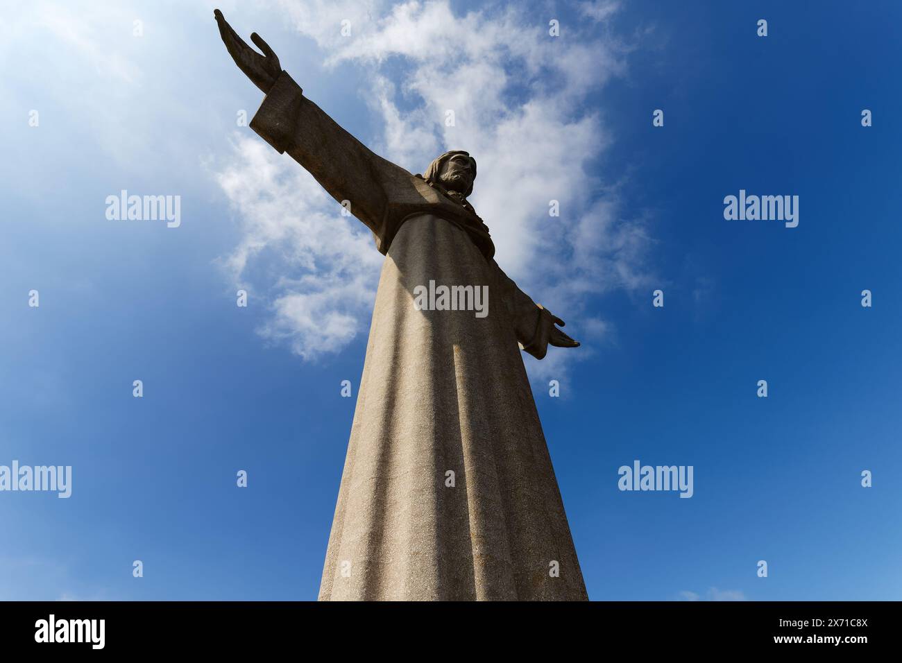 Santuario nazionale della statua di Cristo Re a Lisbona, Portogallo. Foto Stock