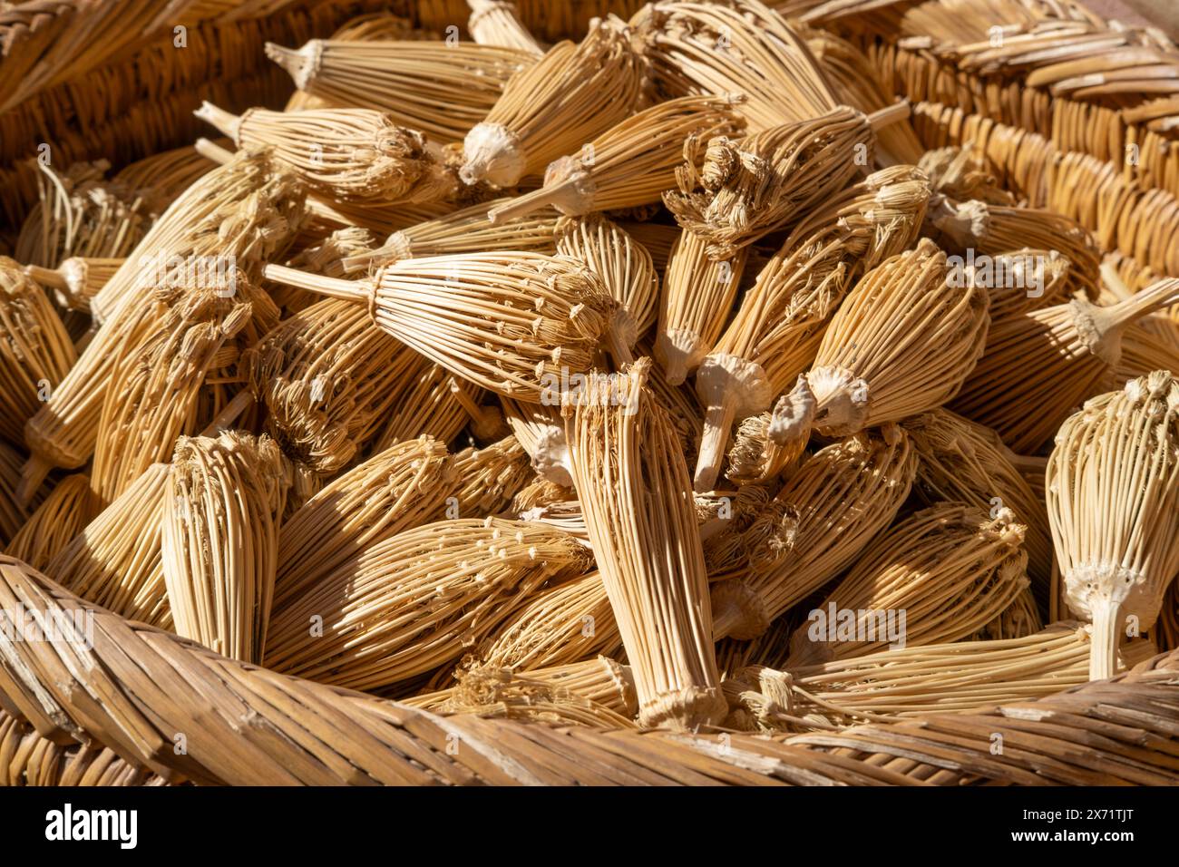 Cuminum di spezie orientali marocchine, calore cultura marocchina, sfumature orientali tradizionali, patrimonio culinario del Nord Africa, suk Marrakech Foto Stock